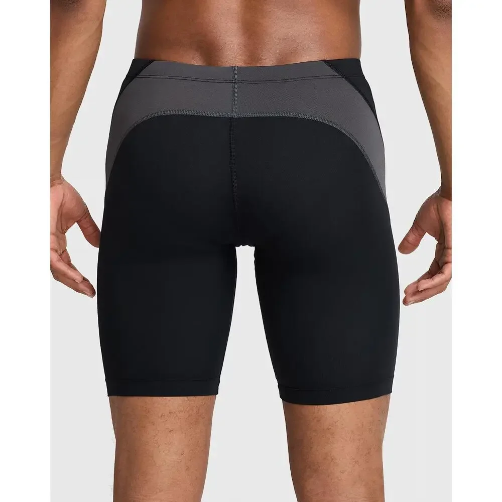 Nike HydraStrong Jammer SwimSuit Men's 24 Black Gray Colorblock Pull-On SRT512